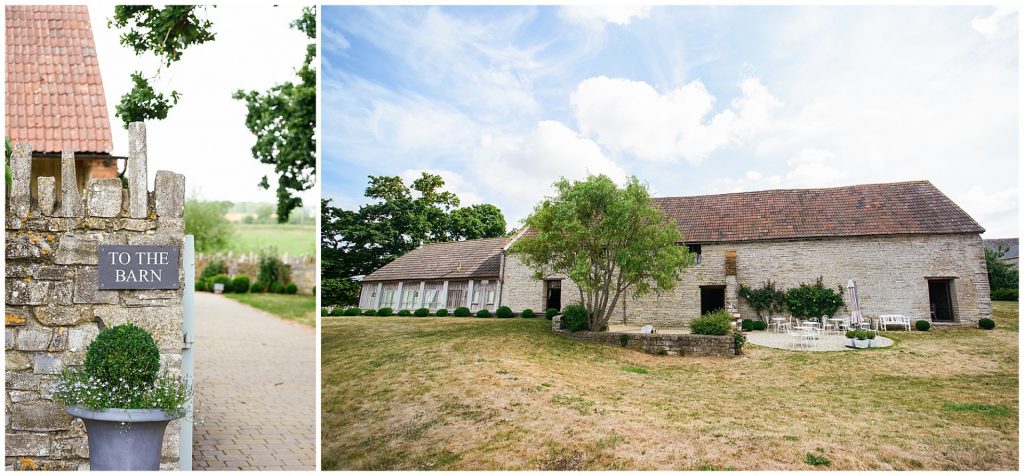 Exterior of the Almonry barn on a sunny day