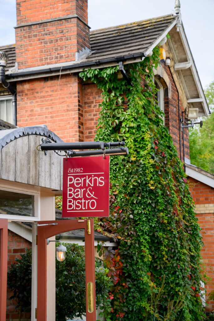 Perkins Bar & Bistro entrance sign