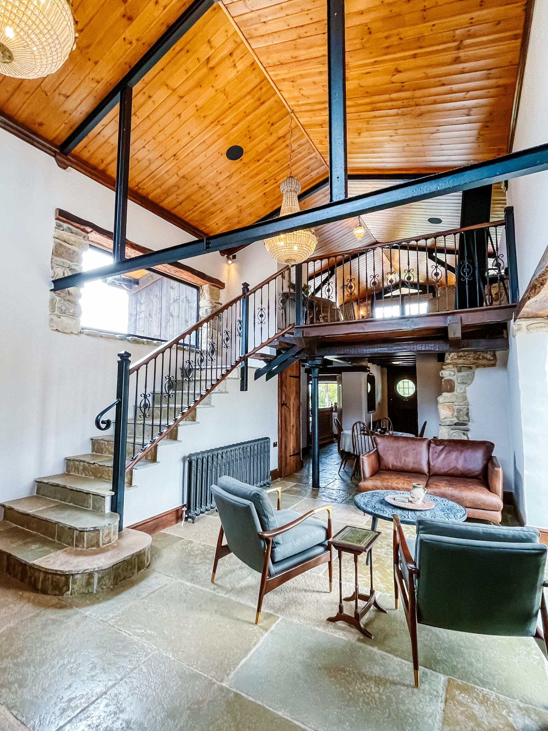 Interior of the Parlour bridal suite at Willow Marsh Farm wedding venue